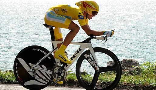 Alberto Contador entschied den Prolog bei der Dauphine Libere für sich