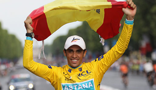 Alberto Contador verbesserte sich vom vierten auf den ersten Rang
