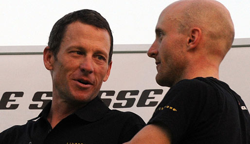 Lance Armstrong musste seinem Teamkollegen Levi Leipheimer seinern Rekord überlassen
