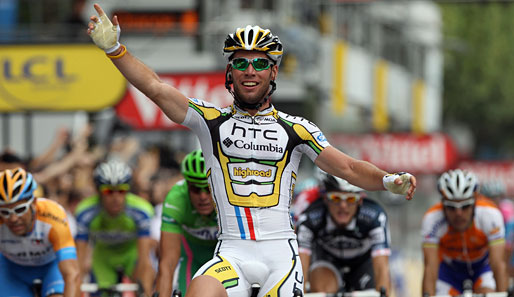 Mark Cavendish gewann bislang insgesamt 15 Etappen bei der Tour de France