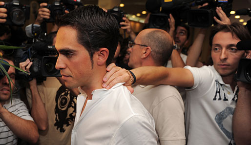 Alberto Contador steht nach seinem Tour-de-France-Gesamtsieg unter Dopingverdacht