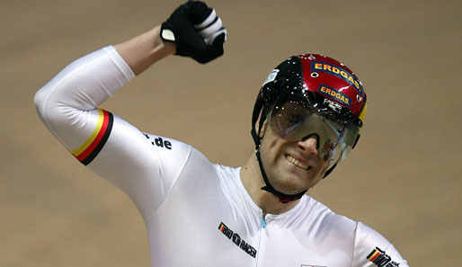 Maximilian Levy führt die deutsche Mannschaft bei der Bahnrad-WM in Apeldoorn an