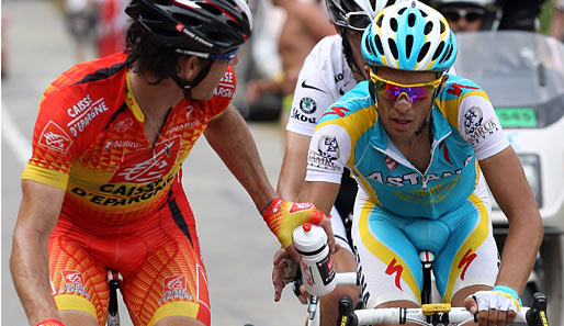 Nach seinem Freispruch strebt Alberto Contador (r.) seinen zweiten Giro-d'Italia-Sieg an
