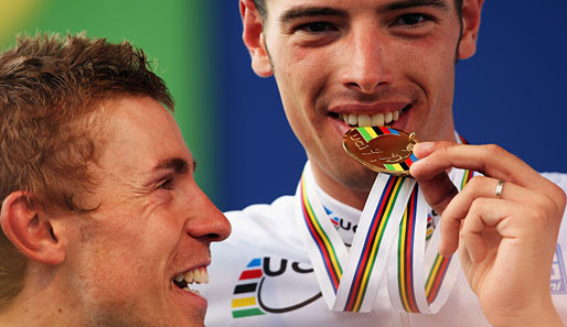 Den Italienern Damiano Cunego (l.) und Alessandro Ballan wird wegen Dopings der Prozess gemacht