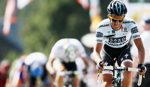Die Titelverteidigung im Blick: Für Alberto Contador zählt bei der Tour de France nur der Sieg