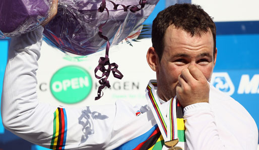 Mark Cavendish ist amtierender Straßenradweltmeister beim Team HTC-Highroad
