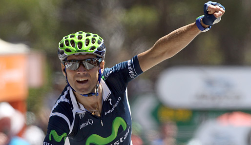 Alejandro Valverde hat die dritte Etappe der Rundfahrt Paris-Nizza gewonnen