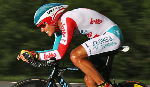 Philippe Gilbert darf sich über den Tagessieg bei der 19. Etappe der Vuelta freuen
