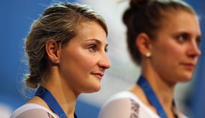 Kristina Vogel (l.) ist neue Europameisterin im Bahnrad