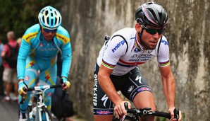 Mark Cavendish (r.) strebt in diesem Jahr einen Tag im Gelben Trikot bei der Tour de France an
