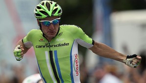 Elia Viviani siegte bei der zweiten Etappe vor Mark Cavendish