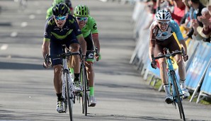 Alejandro Valverde (l.) gewinnt die Baskenland-Rundfahrt mit knappen Vorsprung vor Alberto Contador
