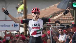 Matej Mohoric vom Team Emirates hat die siebte Etappe der Vuelta gewonnen