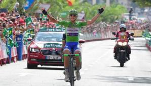 Matteo Trentin feiert bei der Vuelta a Espana seinen zweiten Etappensieg