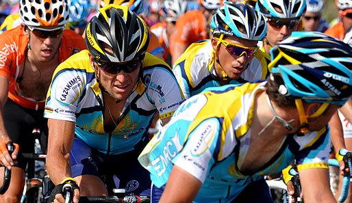 Lance Armstrong liegt in der Gesamtwertung nun auf Rang drei - einen Platz vor Alberto Contador