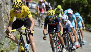 Fast-Gesamtsieger Chris Froome verteidigte auch in L'Alpe d'Huez das gelbe Trikot