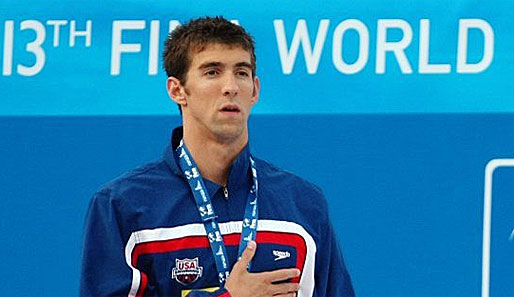 Bei den Olympischen Spielen in Athen gewann Michael Phelps sechs Mal Gold und zwei Mal Bronze