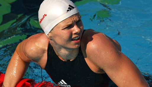 Doppel-Olympiasiegerin Britta Steffen musste ihren Start in Monte Carlo krankheitsbedingt absagen