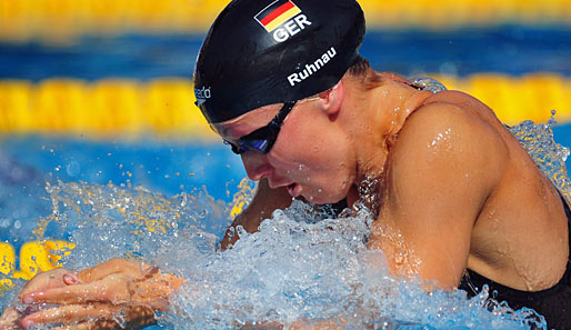 Caroline Ruhnau gewann 2009 EM-Gold über die 100 Meter Brust