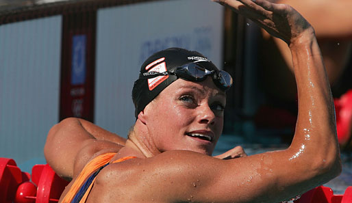 Inge de Bruijn holte bei den Olympischen Spielen in Athen Gold