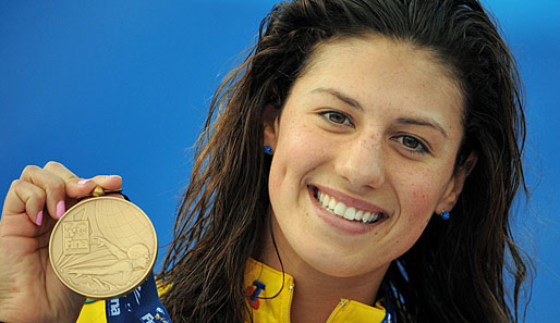 Stephanie Rice gewann 2008 bei den Olympischen Spielen zweimal Gold