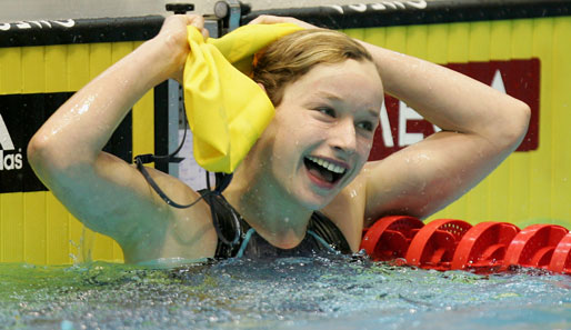 Nachwuchsstar Silke Lippok ist zur Schwimmerin des Jahres gewählt worden