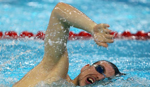 Paul Biedermann wird kämpfen müssen, um mit Konkurrent Michael Phelps Schritt halten zu können