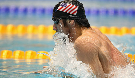 Michael Phelps gewann vor seinem Landsmann und großen Kontrahenten Ryan Lochte