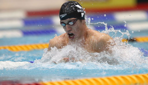 Hendrik Feldwehr hat über 50 Meter Brust für den einzigen Sieg der deutschen Schwimmer gesorgt