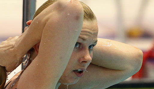 Britta Steffen ist vor ihrem Einzelstart bei der Schwimm-WM in Shanghai abgetaucht