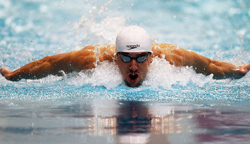 US-Superstar Michael Phelps kam über die 400 Meter Lagen zu einem weiteren Sieg