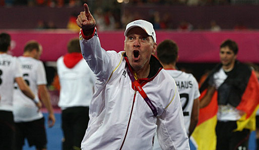 Markus Weise nach dem Gewinn der Goldmedaille in London 2012