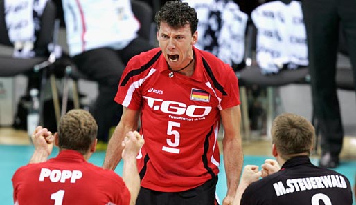 Björn Andrae, Kapitän der deutschen Volleyballer, geht optimistisch in das Turnier