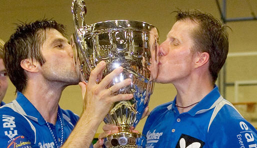 Gewannen gemeinsam die Champions-League 2005: Jörg Roßkopf und Slobodan Grujic (l.)