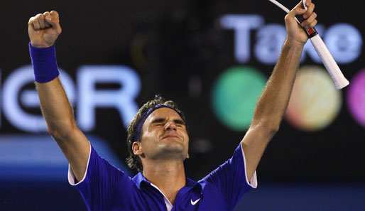 Roger Federer zog gegen Andy Roddick ins Finale der Australian Open ein