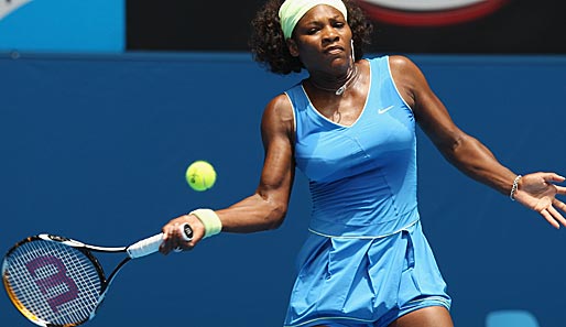 Wie die anderen Favoritinnen zog auch Serena Wiliams bei den Australian Open in die dritte Runde ein