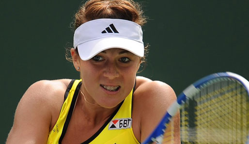 Im Halbfinale: Die 17-jährige Russin besiegte Agnieszka Radwanska mit 7:6, 6:4