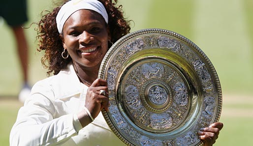 Mit einem Zweisatzsieg im Finale gewinnt Serena Williams ihren dritten Wimbledon-Titel
