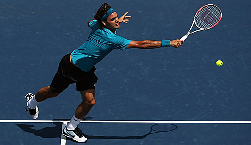 Roger Federer setzte sich beim ATP-Turnier in Cincinnati gegen David Ferrer durch