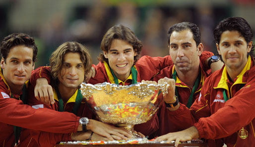 Durch den Sieg gegen Tschechien gewannen die Spanier zum vierten Mal den Davis Cup
