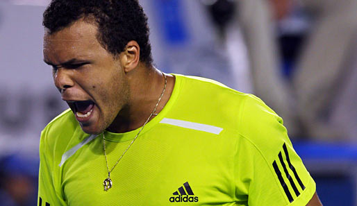 Der Franzose Jo-Wilfried Tsonga steht zum zweiten Mal nach 2008 im Halbfinale der Australian Open
