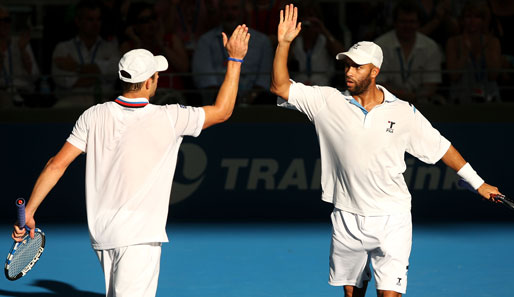 Andy Roddick und James Blake: Zumindest einer der beiden war seit 2000 im Davis Cup immer dabei
