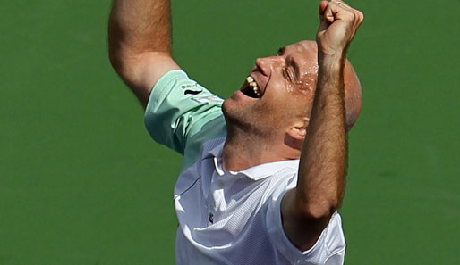 Ivan Ljubicic freut sich über seinen Sieg im Halbfinale von Indian Wells gegen Rafael Nadal
