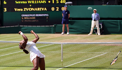 Es ist geschafft! Serena Williams hat sich den vierten Wimbledon-Titel gesichert