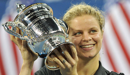 Kim Clijsters gewann die US Open nach 2005 und 2009 zum dritten Mal