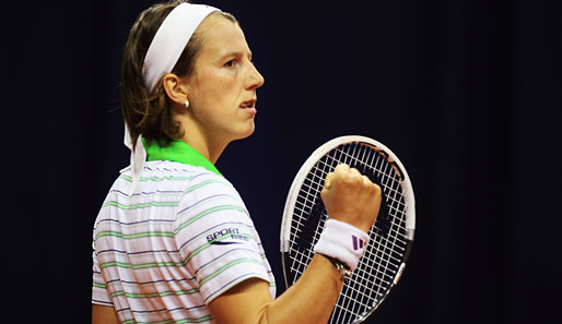 Kristina Barrois hat beim WTA-Turnier in Stuttgart überraschend das Viertelfinale erreicht
