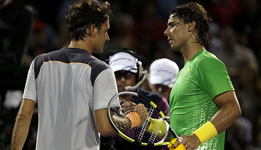 Rafael Nadal hat 15 von 23 Karriere-Matches gegen Roger Federer für sich entschieden