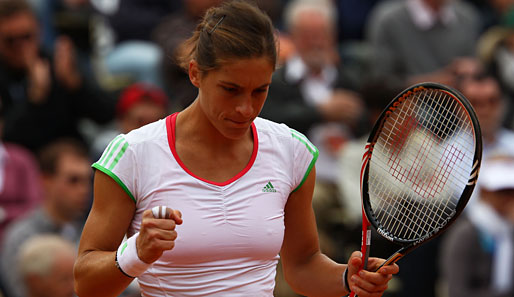 Andrea Petkovic steht durch ihren Sieg gegem Jarmila Gajdosova im Achtelfinale der French Open