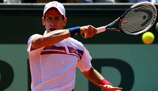Novak Djokovic hat Juan Martin Del Potro bei den French Open besiegt und steht im Achtelfinale