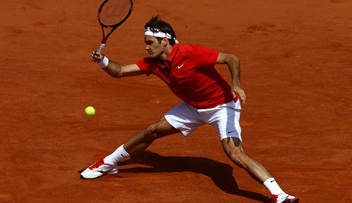 Besiegste seinen Landsmann Stanislas Wawrinka glatt in drei Sätzen: Roger Federer